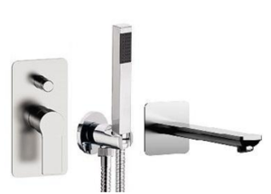 Daniel Rubinetterie Energy ER015ZWWCR chromowany podtynkowy zestaw wannowy