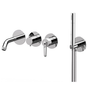 Daniel Rubinetterie Brooklyn BY710D2P chromowana podtynkowa bateria wannowa