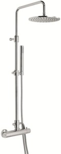 Emmevi Rubinetterie Piper 4530584CR chromowana termostatyczna kolumna prysznicowa ścienna