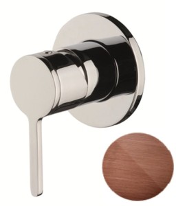 Emmevi Rubinetterie Filo 85009PIRA miedziana szczotkowana 1-drożna bateria podtynkowa