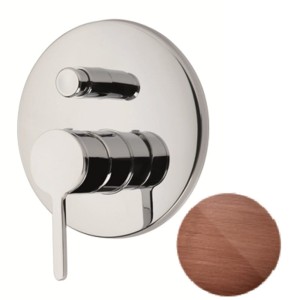 Emmevi Rubinetterie Filo 85019RA miedziana szczotkowana 2-drożna bateria podtynkowa