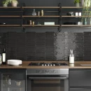 APE/Carmen Switch ON Graphite Gloss 4,3x24,3 płytki ścienne cegiełki sześciokątne