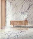 Arklam Lilac Polished 6 mm 120x300 płytki gresowe wielkoformatowe imitujące marmur
