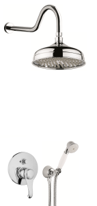 Emmevi Rubinetterie Tiffany TIF015ZSC1ACR chromowany podtynkowy zestaw prysznicowy