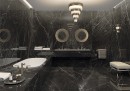 Arklam Negro Marquina Polished 6 mm 100x300 płytki gresowe wielkoformatowe imitujące czarny marmur