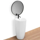 Rea Anya biała umywalka ceramiczna wolnostojąca