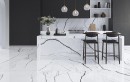 Magnifica Marquina Blanco 120x120 płytki gresowe imitujące marmur