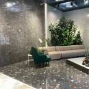 Arcana Stracciatella-R Grafito Polished 79,3x79,3 płytki lastrykowe gresowe