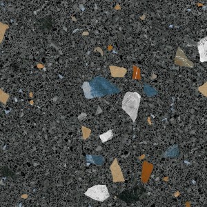 Arcana Stracciatella-R Grafito Polished 79,3x79,3 płytki lastrykowe gresowe