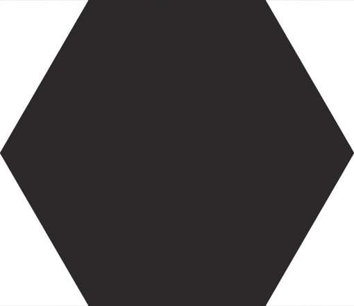 Emil Ceramica Sixty Small Esagona Nero Assoluto Silktech 21x18,2 EL86 gresowe płytki heksagonalne