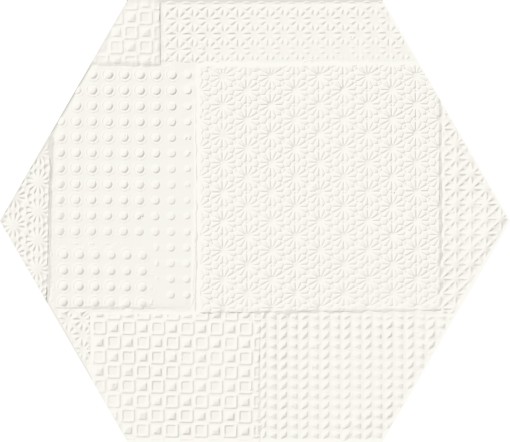 Emil Ceramica Sixty Small Esagona Timbro Talco Silktech 21x18,2 EKN2 gresowe płytki heksagonalne