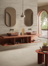 Emil/Ergon Ceramica Pigmento Cappuccino Silktech 80x80 EM5X płytki gresowe imitujące beton