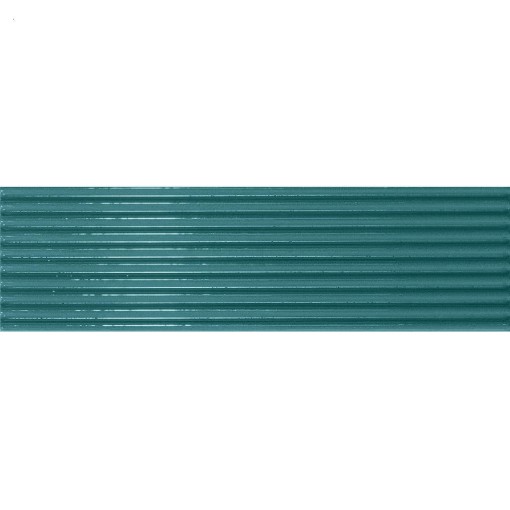 Emil/Ergon Ceramica Abacus Petrolio Plissè Lux 7,5x20 ELHL ryflowane płytki ścienna