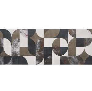 Tubądzin Grunge Taupe Dekor Połysk 32,8x89,8 płytki ścienne