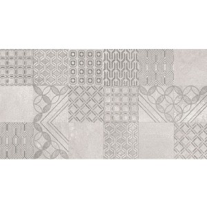 Paradyż Ceramika Harmony Grys Patchwork Struktura 30x60 płytki ścienne