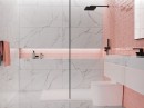 Ecoceramic Harlequin Rose 7x28 płytki ścienne rustykalne
