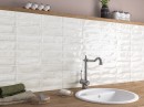 Ecoceramic Pool White 31,6x60 płytki ścienne rustykalne