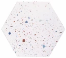 Realonda Confeti White 56x48,5 płytki gresowe heksagonalne