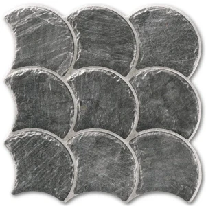 Realonda Scale Slate Black 30,7x30,7 płytki kamienne gresowe