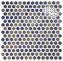 Realonda Penny Glossy Blue Mix 31x31 mozaika dekoracyjna