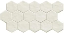 Realonda Muse Hex White 26,5x51 płytki kamienne gresowe