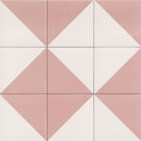 Mainzu Fired Middle Pink 20x20 płytki dekoracyjne gresowe
