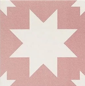 Mainzu Fired Star Pink 20x20 płytki dekoracyjne gresowe 