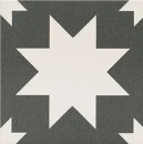 Mainzu Fired Star Black 20x20 płytki dekoracyjne gresowe
