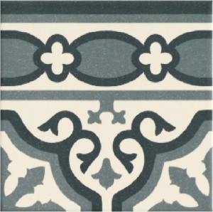 Mainzu Florentine Cenefa Blu 20x20 płytki dekoracyjne podłogowe