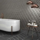 Realonda Diamond Waves Anthracite 70x40 płytki ścienne
