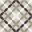 Realonda Hanoi Circle Grey 33x33 płytki patchworkowe gresowe