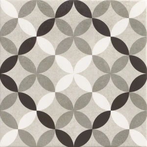 Realonda Hanoi Circle Grey 33x33 płytki patchworkowe gresowe