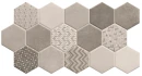 Realonda Habitat Hex Ice 26,5x51 płytki patchworkowe gresowe