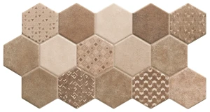 Realonda Habitat Hex Sand 26,5x51 płytki patchworkowe gresowe