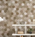 Realonda Habitat Hex Sand 26,5x51 płytki patchworkowe gresowe