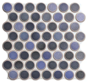 Realonda Dakhla Azure Circle 30,9x30,9 płytki mozaikowe gresowe