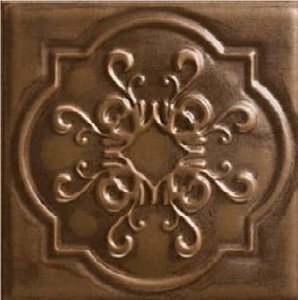 Mainzu Metal Tiles Relief Bronze 20x20 płytki ścienne dekoracyjne