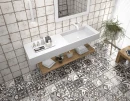 Mainzu Metallici White 20x20 płytki rustykalne podłogowe