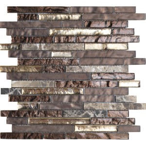 Lantic Colonial Treasures Bronze Emperador Strip 29.2x30.4 100104000 mozaika dekoracyjna