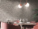 Realonda Circle Glossy Grey 30,9x30,9 płytki mozaikowe gresowe
