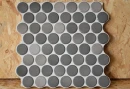 Realonda Circle Glossy Grey 30,9x30,9 płytki mozaikowe gresowe