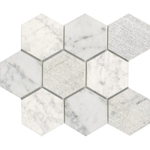 Lantic Colonial World Hexagon Texture White 25.9x29.9 100290881 mozaika kamienna dekoracyjna
