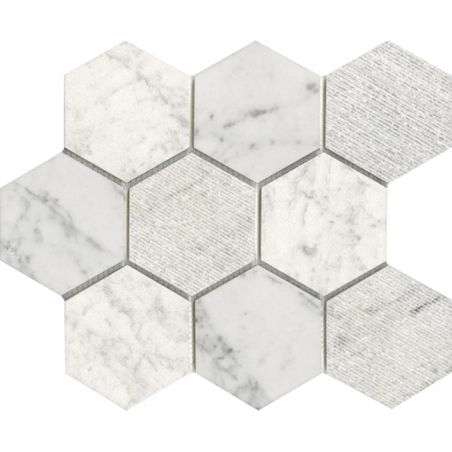 Lantic Colonial World Hexagon Texture White 25.9x29.9 100290881 mozaika kamienna dekoracyjna