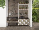 Mainzu Patchwood Noce 20x20 płytki drewnopodobne gresowe