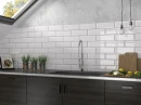 Mainzu Solid White Bissel Blanco Brillo 10x30 płytki cegiełki