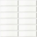 Mainzu Solid White Bissel Blanco Mate 10x30 płytki cegiełki