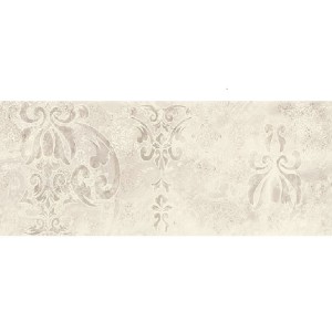 Paradyż Ceramika Silence Silver Carpet Dekor Połysk 25x75 płytki ścienne