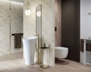 Paradyż Ceramika Serene Bianco Struktura 25x75 płytki ścienne