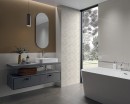 Paradyż Ceramika Ray Silver Inserto Mat 25x75 płytki ścienne