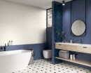 Paradyż Ceramika Nightwish Blue Mat 25x75 płytki ścienne